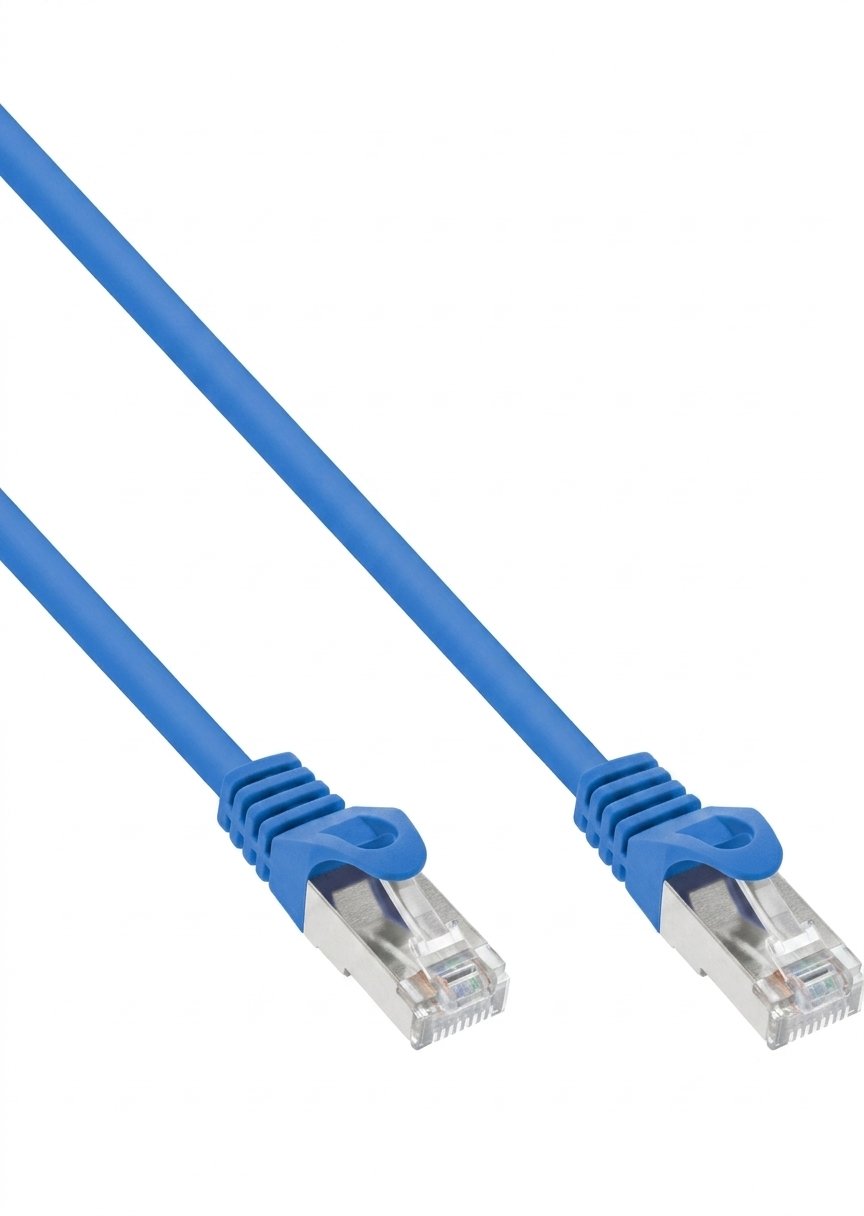 InLine® patch kabel, F/UTP, Cat.5e, plavi, 0,3-10 m