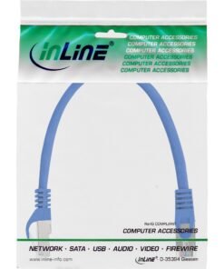 InLine® patch kabel, F/UTP, Cat.5e, plavi, 0,3-10 m - Slika 2