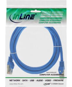 InLine® patch kabel, F/UTP, Cat.5e, plavi, 0,3-10 m - Slika 3