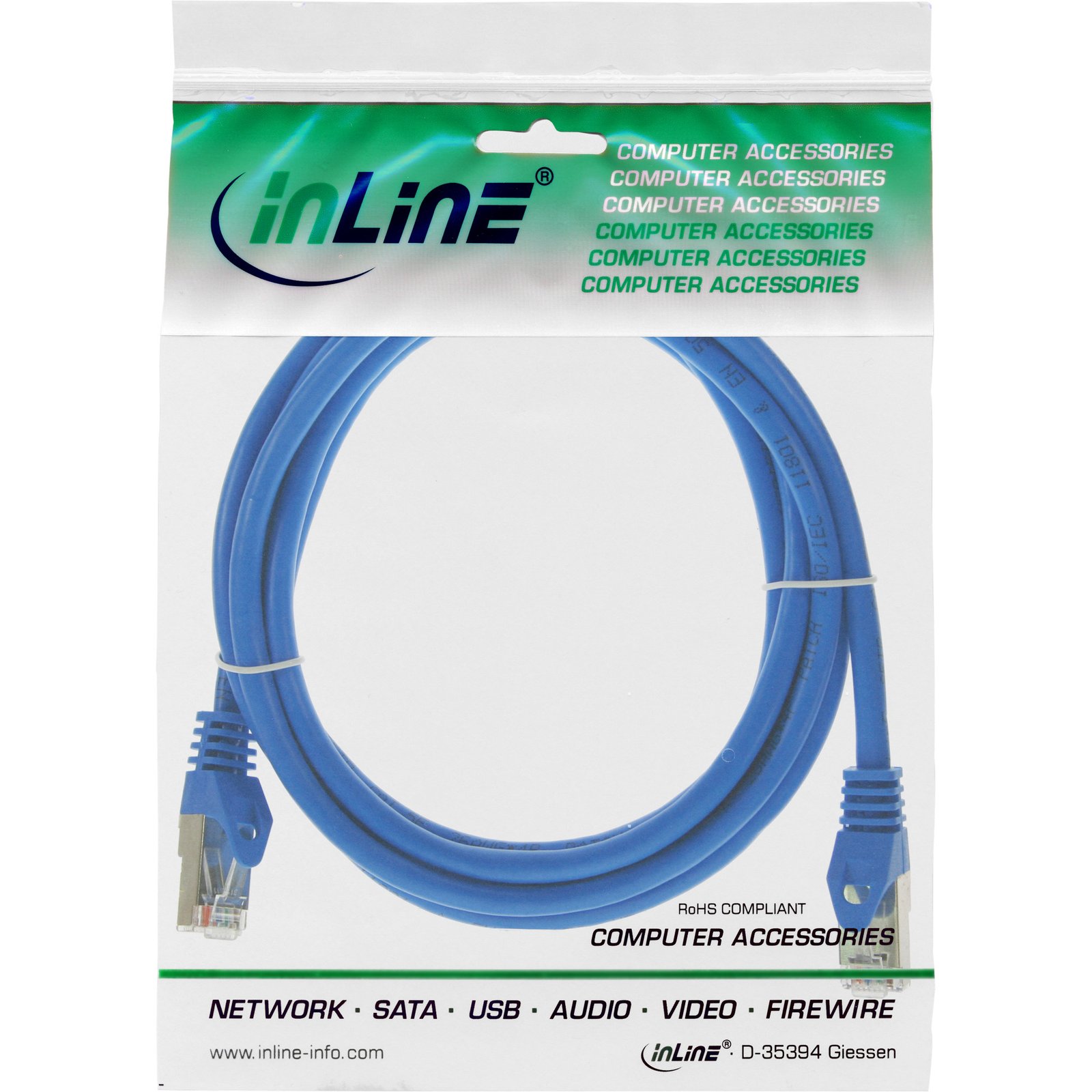 InLine® patch kabel, F/UTP, Cat.5e, plavi, 0,3-10 m - Slika 3