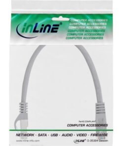 Alternative view of InLine® patch kabel, F/UTP, Cat.5e, sivi, 0,3-10 m