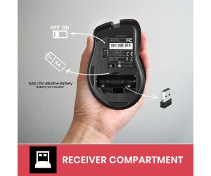 Bežični miš s tihim klikovima, Perixx PERIMICE-621 B - Slika 3